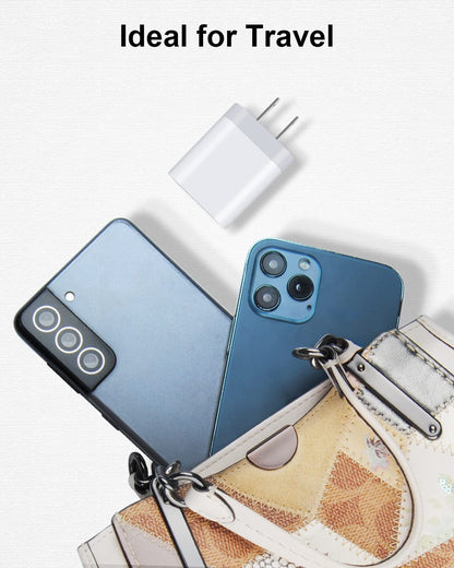 USB Charger Cube, Wall Charger Plug,  3.1A 3-Muti Port USB Adapter Power Plug Charging Station Box Base for Iphone 17 16 15 14 13 12 Pro Max Mini SE 11 Pro Max Samsung Phones Charging Block