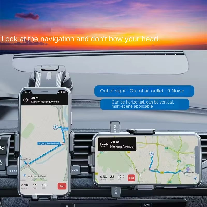 Car Holder Mobile Phone 2025 New Car Central Control Instrument Panel Clip Navigation Dedicated Anti-Shake Fixed Support Frame